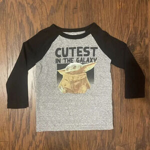 2T Star Wars x Jumping Beans Baby Grogu Raglans Tee - Unisex, Yoda
